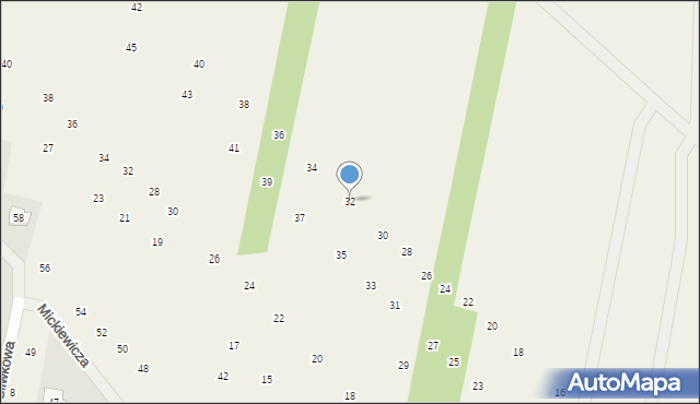 Maszewo Duże, Słowackiego Juliusza, 32, mapa Maszewo Duże