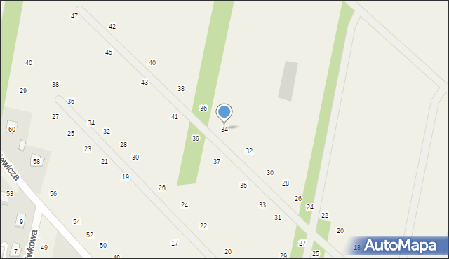 Maszewo Duże, Słowackiego Juliusza, 34, mapa Maszewo Duże