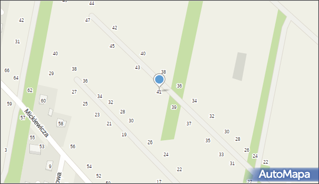 Maszewo Duże, Słowackiego Juliusza, 41, mapa Maszewo Duże