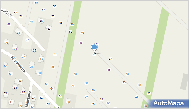 Maszewo Duże, Słowackiego Juliusza, 47, mapa Maszewo Duże