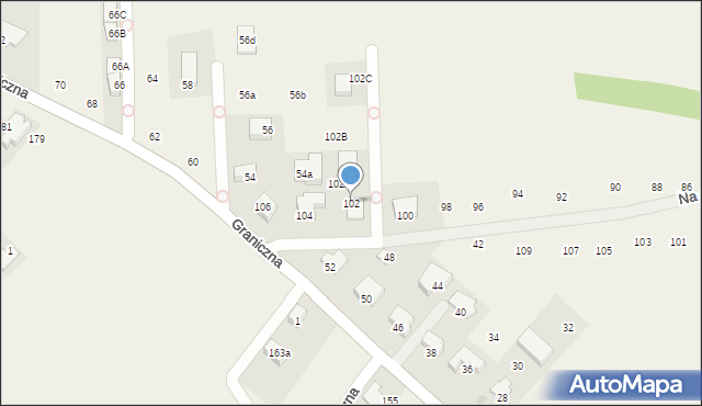 Michałowice, Słoneczna, 102, mapa Michałowice