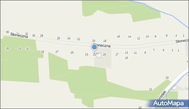 Michałowice, Słoneczna, 21, mapa Michałowice