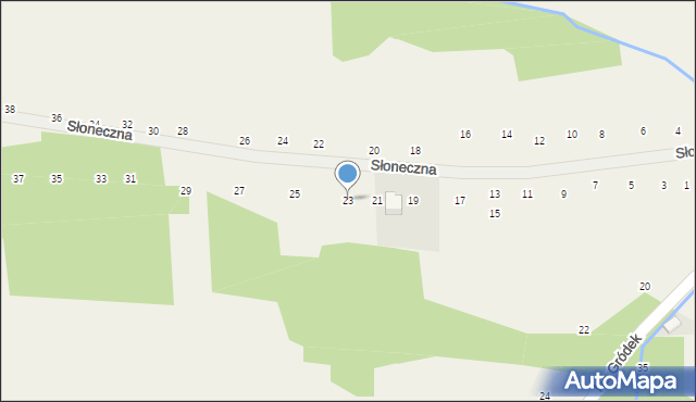 Michałowice, Słoneczna, 23, mapa Michałowice