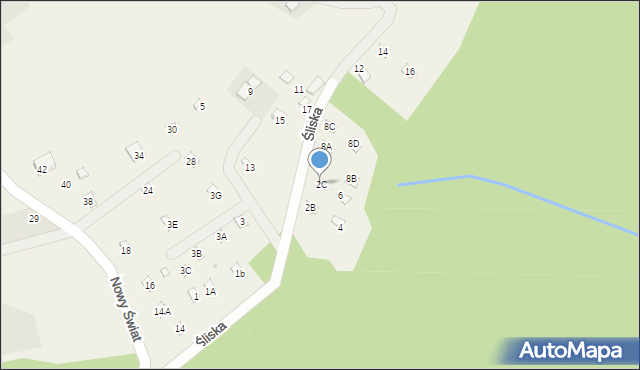 Międzybrodzie Bialskie, Śliska, 2C, mapa Międzybrodzie Bialskie