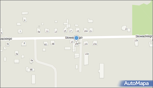 Mikstat, Słowackiego Juliusza, 10b, mapa Mikstat