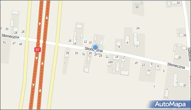 Mleczków, Słoneczna, 27, mapa Mleczków