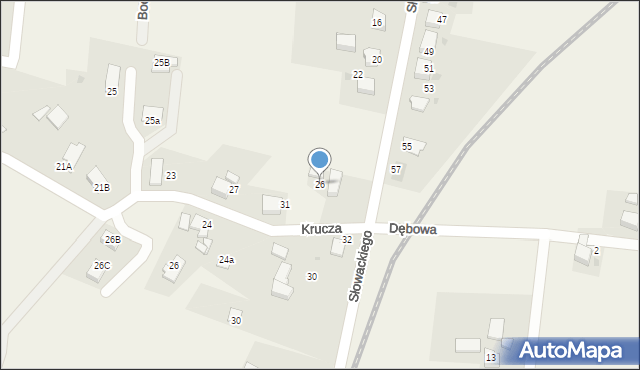 Mnich, Słowackiego Juliusza, 26, mapa Mnich