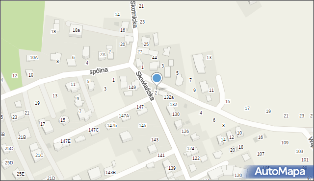 Modlniczka, Słowiańska, 136, mapa Modlniczka