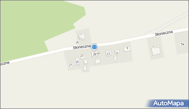 Mrzezino, Słoneczna, 19, mapa Mrzezino