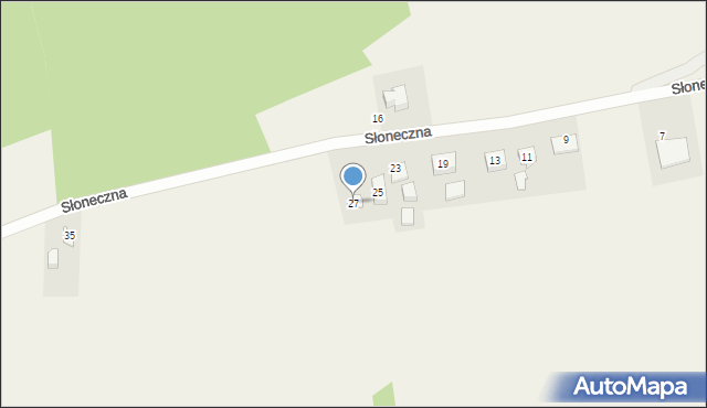 Mrzezino, Słoneczna, 27, mapa Mrzezino