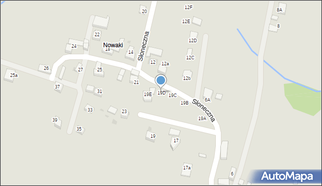 Mszana Dolna, Słoneczna, 19D, mapa Mszana Dolna