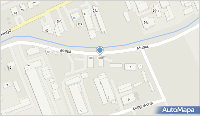 Myślenice, Słowackiego Juliusza, 88a, mapa Myślenice