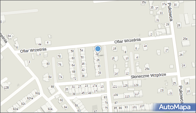 Mysłowice, Słoneczne Wzgórze, 24, mapa Mysłowice