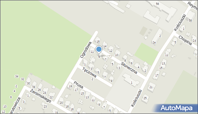 Namysłów, Słoneczna, 9, mapa Namysłów