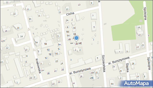 Niechorze, Słoneczna, 4D, mapa Niechorze