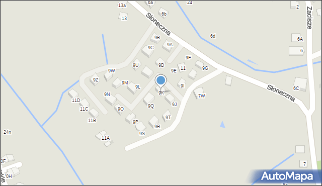 Niepołomice, Słoneczna, 9K, mapa Niepołomice