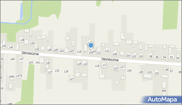 Nowa Kuźnica, Słoneczna, 114, mapa Nowa Kuźnica