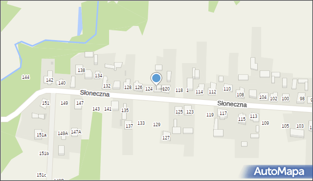 Nowa Kuźnica, Słoneczna, 122, mapa Nowa Kuźnica