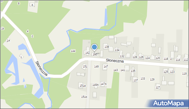 Nowa Kuźnica, Słoneczna, 140, mapa Nowa Kuźnica