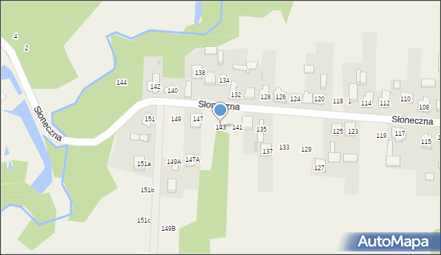 Nowa Kuźnica, Słoneczna, 143, mapa Nowa Kuźnica