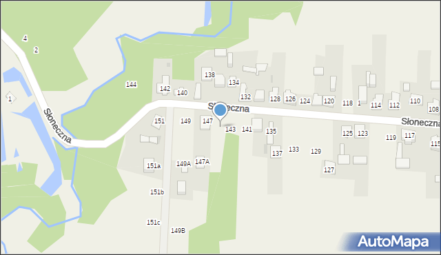 Nowa Kuźnica, Słoneczna, 145, mapa Nowa Kuźnica