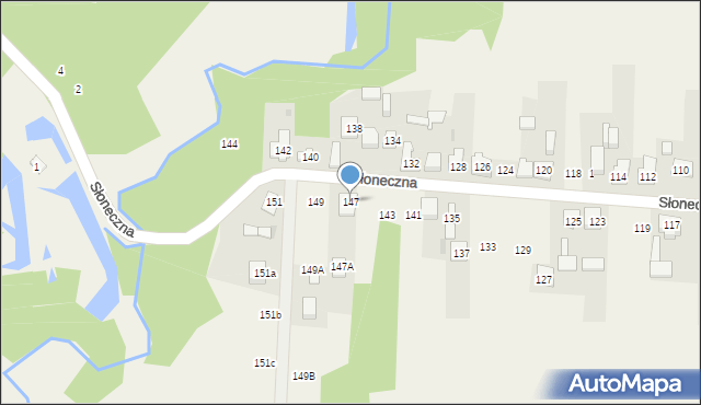 Nowa Kuźnica, Słoneczna, 147, mapa Nowa Kuźnica