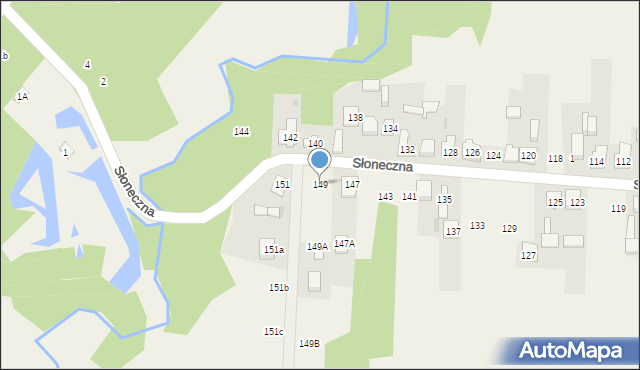 Nowa Kuźnica, Słoneczna, 149, mapa Nowa Kuźnica