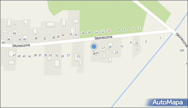 Nowa Kuźnica, Słoneczna, 19, mapa Nowa Kuźnica