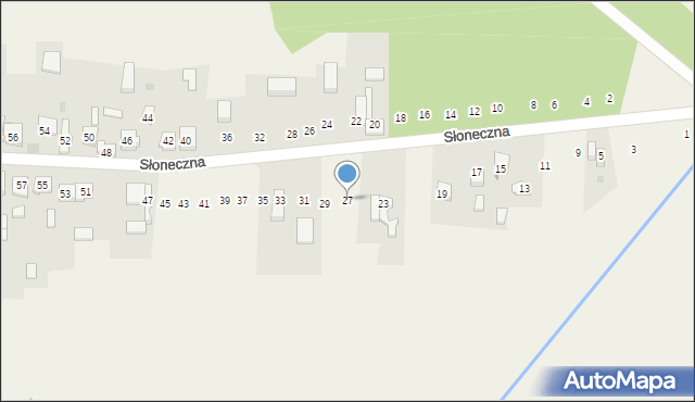 Nowa Kuźnica, Słoneczna, 27, mapa Nowa Kuźnica