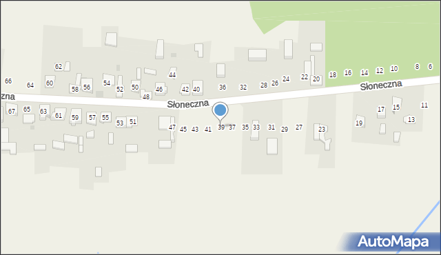 Nowa Kuźnica, Słoneczna, 39, mapa Nowa Kuźnica