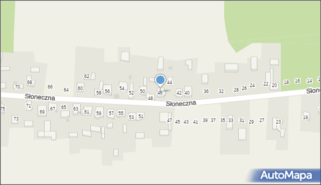 Nowa Kuźnica, Słoneczna, 46, mapa Nowa Kuźnica