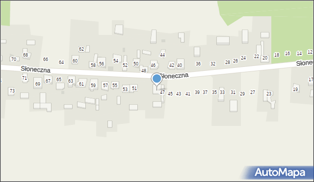 Nowa Kuźnica, Słoneczna, 49, mapa Nowa Kuźnica