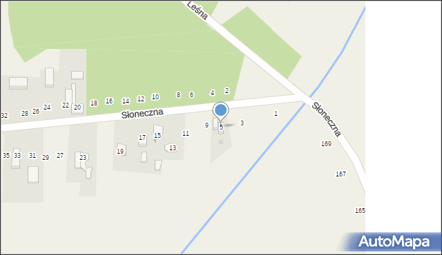 Nowa Kuźnica, Słoneczna, 5, mapa Nowa Kuźnica