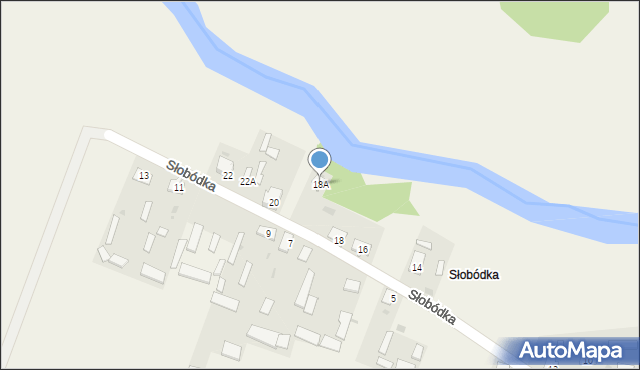 Nowa Łuka, Słobódka, 18A, mapa Nowa Łuka