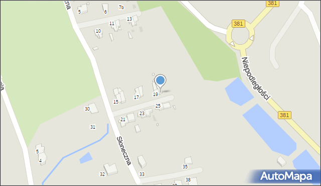 Nowa Ruda, Słoneczna, 20, mapa Nowa Ruda