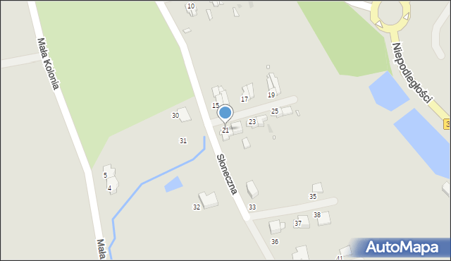 Nowa Ruda, Słoneczna, 21, mapa Nowa Ruda