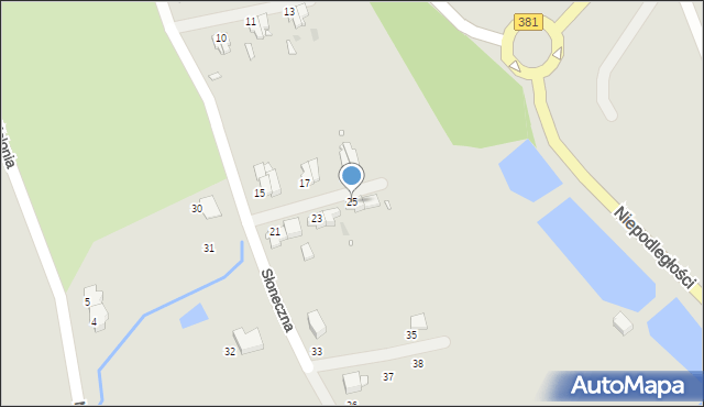 Nowa Ruda, Słoneczna, 25, mapa Nowa Ruda