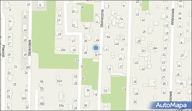 Nowa Wieś, Słoneczna, 6, mapa Nowa Wieś