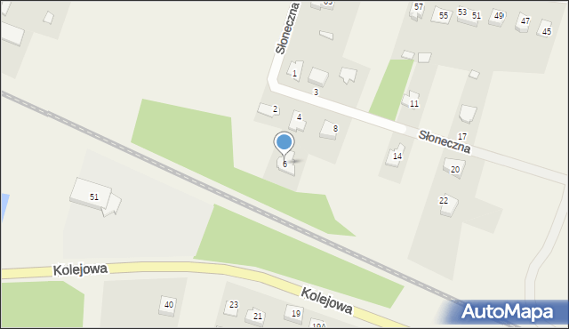 Nowa Wieś, Słoneczna, 6, mapa Nowa Wieś