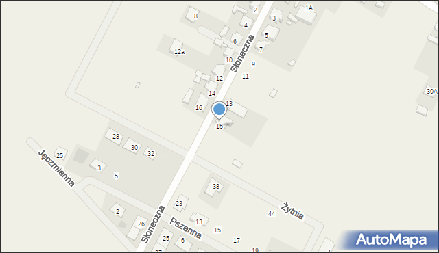 Nowe Oborzyska, Słoneczna, 15, mapa Nowe Oborzyska