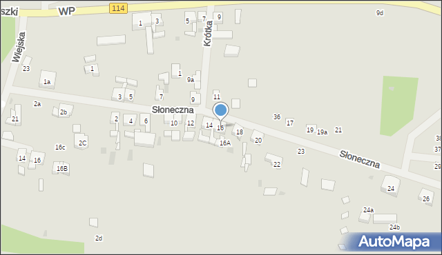 Nowe Warpno, Słoneczna, 16, mapa Nowe Warpno