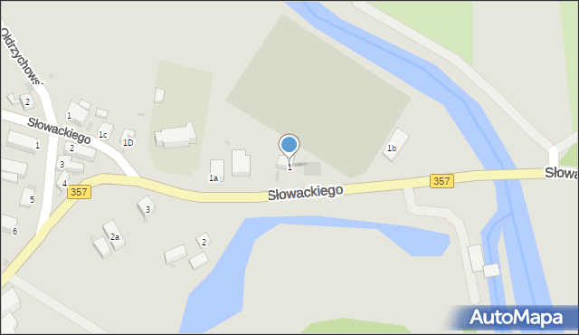 Nowogrodziec, Słowackiego Juliusza, 1, mapa Nowogrodziec