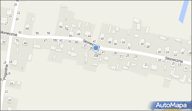 Nowy Kazanów, Słoneczna, 33a, mapa Nowy Kazanów