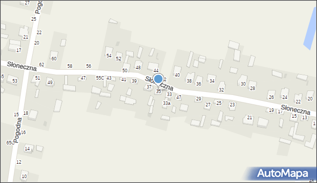 Nowy Kazanów, Słoneczna, 35, mapa Nowy Kazanów