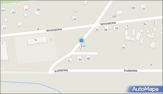 Obrzycko, Słoneczna, 5, mapa Obrzycko