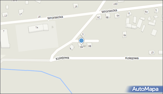 Obrzycko, Słoneczna, 6A, mapa Obrzycko