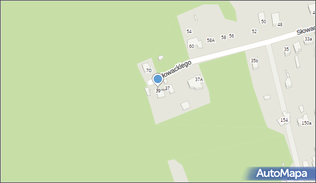 Ogrodzieniec, Słowackiego Juliusza, 39, mapa Ogrodzieniec