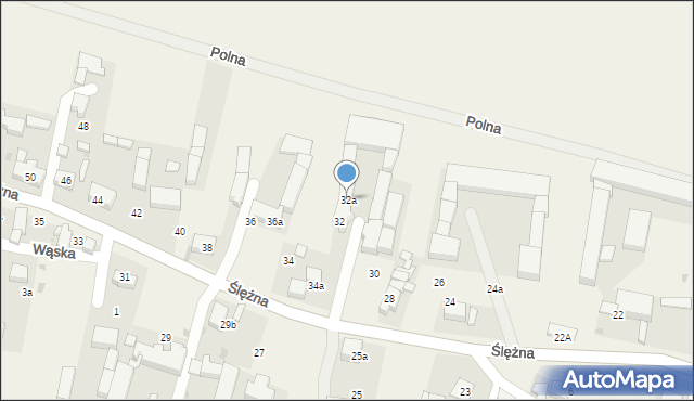 Oleszna, Ślężna, 32a, mapa Oleszna