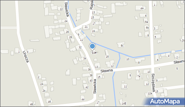 Opole, Sławicka, 13a, mapa Opola