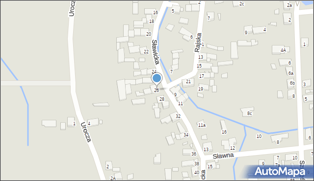 Opole, Sławicka, 26, mapa Opola